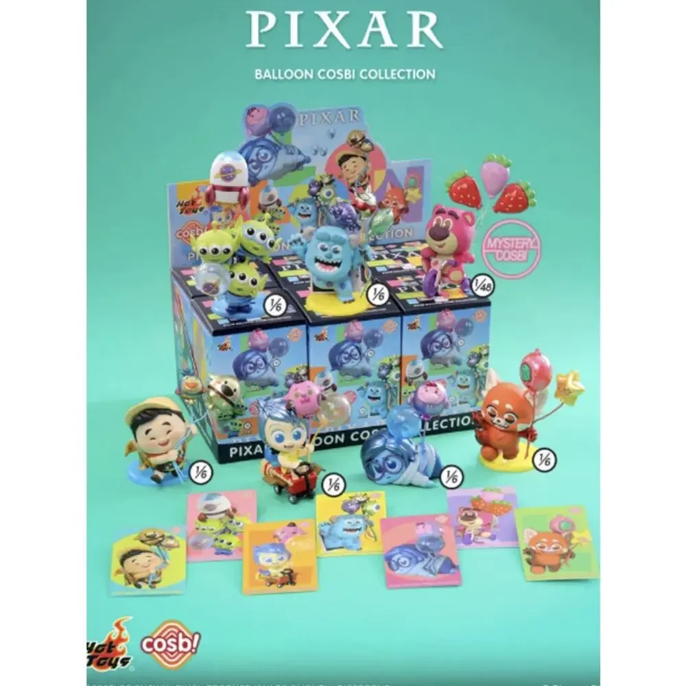 Disney x Pixar x Cosbi Hot Toys Balloon Series Collectible Figures, Sadness- New